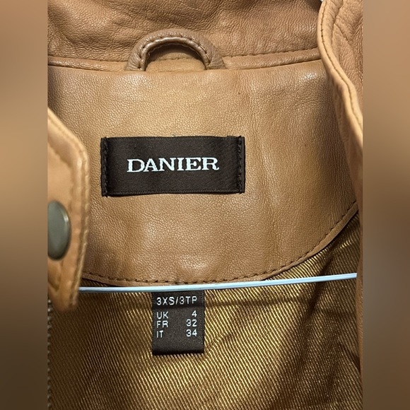 Danier Brown Leather Jacket - Picture 2 of 5